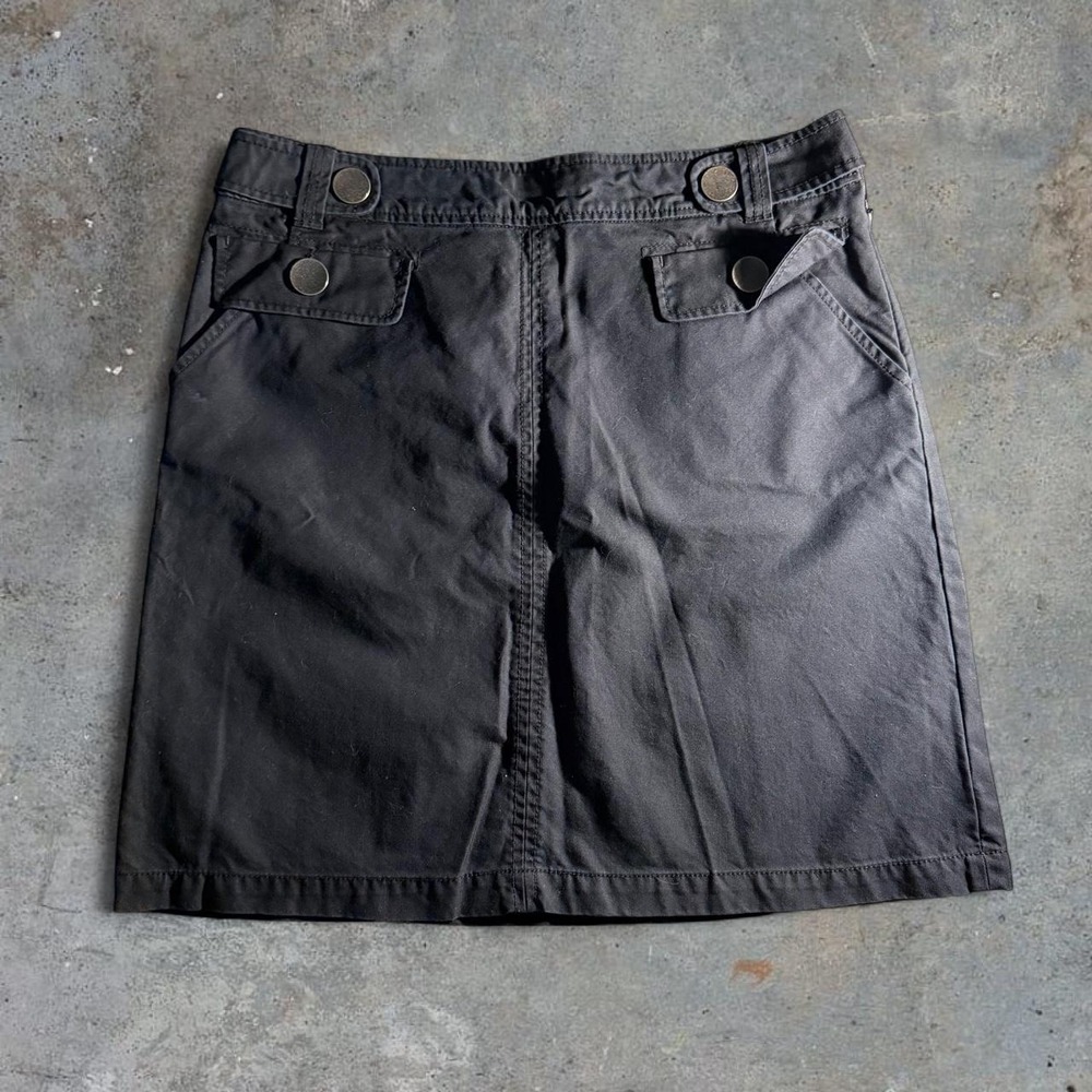 Elevenses Black Utility Mini Skirt Womens Size‎ 10 Y2K Cargo Military Style